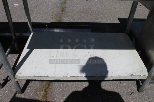 Stainless Steel Table w/ Back Splash and Under Shelf. - Image 2 of 3