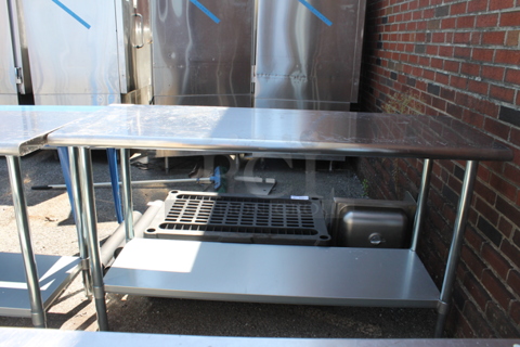Stainless Steel Table w/ Metal Under Shelf.