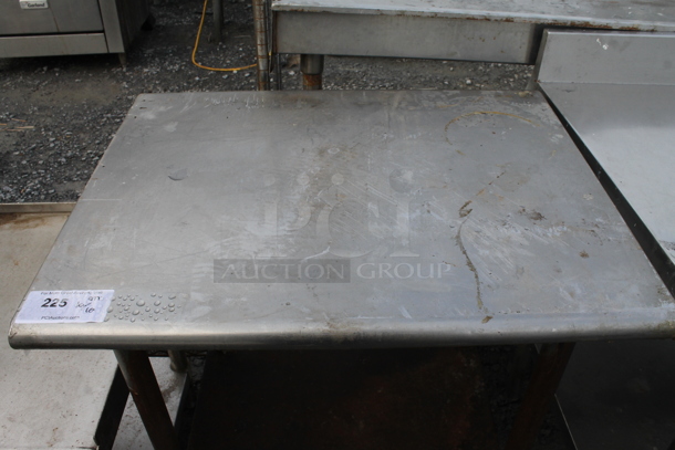 Stainless Steel Commercial Table w/ Metal Under Shelf. - Image 2 of 3