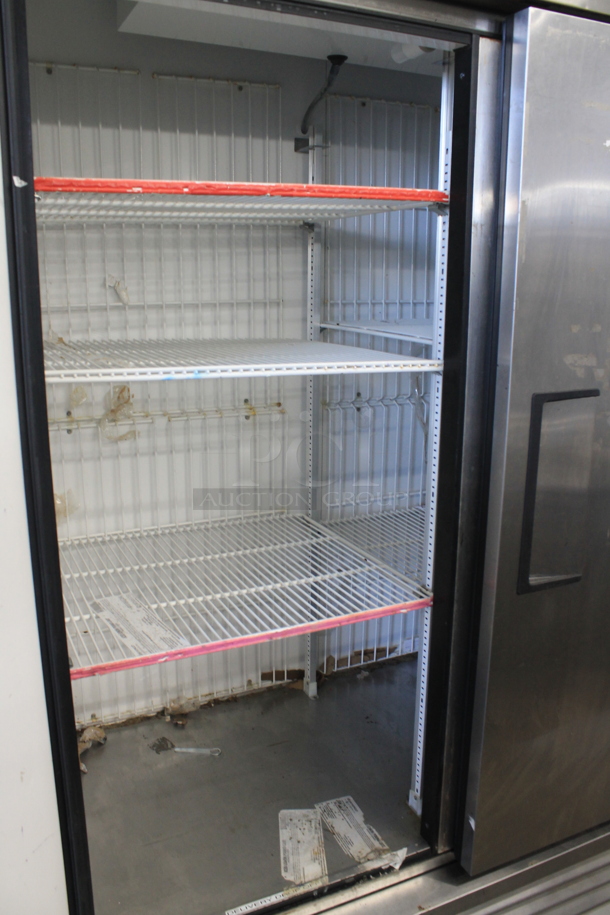 2013 True T-49F ENERGY STAR Stainless Steel Commercial 2 Door Reach In Freezer on Commercial Casters. 115 Volts, 1 Phase. Tested and Working!
 - Image 5 of 6