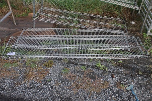 ALL ONE MONEY! Lot of 3 Various Chrome Finish Wire Shelves - Image 1 of 3