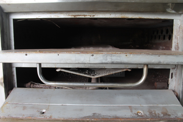 2 Bakers Pride Stainless Steel Commercial Propane Gas Powered Single Deck Pizza Ovens on Legs. Comes w/ Cooking Stones! 2 Times Your Bid! - Image 4 of 12