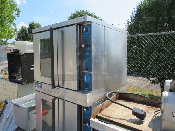 Duke 6/13 Natural Gas Full Size Convection Oven With 13 Racks. Unable To Test.  2XBID. 2 Ovens Make 1 Double Stack.  - Image 3 of 4
