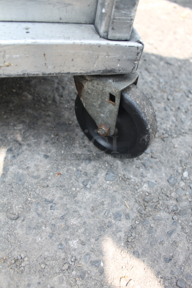 Commercial Aluminum Mobile Sheet Pan Rack On Commercial Casters.  - Image 3 of 4