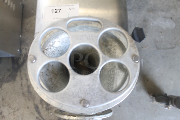 Hobart 4822 Stainless Steel Commercial Countertop Meat Grinder. 208-240 Volts, 3 Phase.  - Image 5 of 7