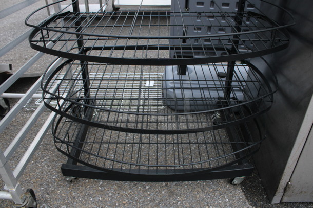 Black Metal 6 Tier Chip Rack Display Merchandiser on Casters. 35x23x57 - Image 4 of 4