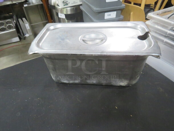 1/3 Size 6 Inch Deep Hotel Pan With Lid. 3XBID - Image 1 of 1