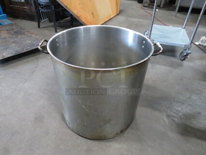 One Stainless Steel Stock Pot. 20.5X20