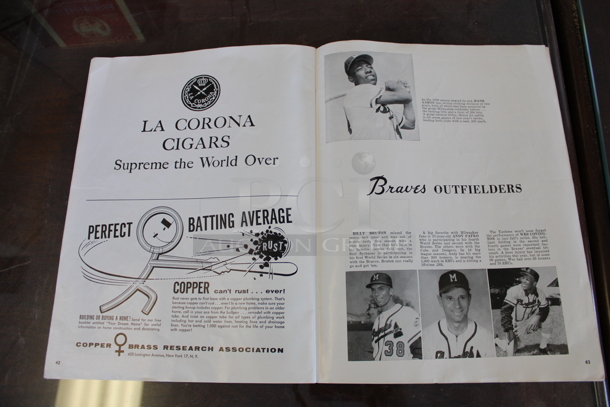 Official Program From Yankees vs Milwaukee Braves 1958 World Series! - Image 6 of 7