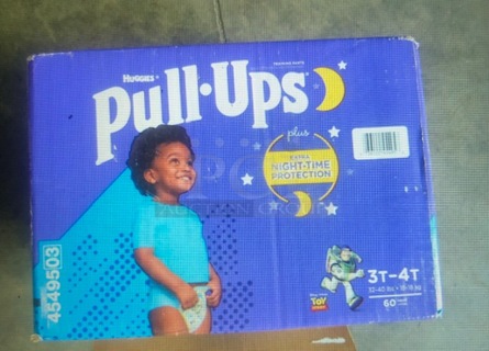 One Box Of 3T-4T Pampers Pull Ups.