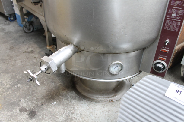 Southbend KEPS-40 Stainless Steel Commercial Floor Style Electric Powered 40 Gallon Steam Kettle. 480 Volts, 3 Phase. - Image 4 of 12