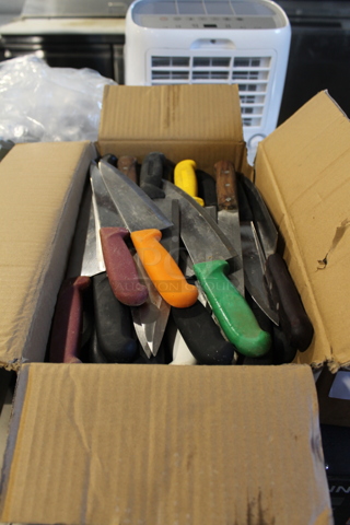 45 SHARPENED Stainless Steel Knives Including Chef. 45 Times Your Bid!