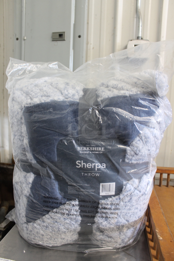 ALL ONE MONEY! Lot of Various Items Including Sign, NEW Sherpa Throw and Tabletop. - Image 2 of 6