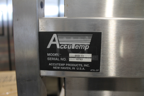 AccuTemp SNH 11 Stainless Steel Commercial Single Door Steam Cabinet w/ Under Shelf on Commercial Casters. 208-250 Volts, 3 Phase. - Image 10 of 10