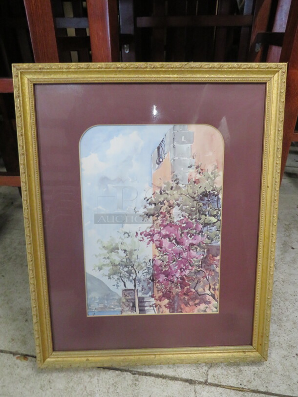 One 18X22 Beautiful Framed Matted Picture.
