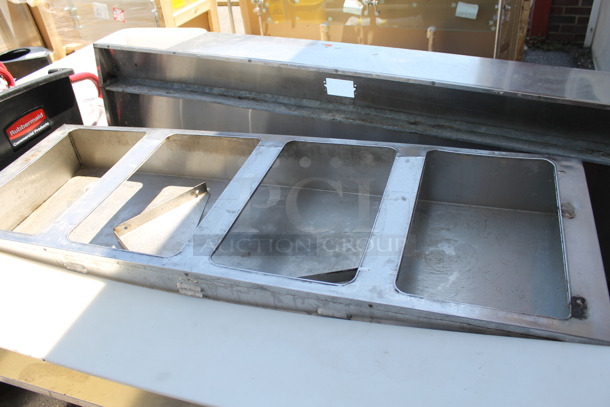 Eagle Stainless Steel Commercial Gas Powered 4 Well Steam Table w/ Cutting Board and Under Shelf. - Image 2 of 8