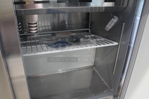 BRAND NEW SCRATCH AND DENT! Avantco 178APT71MHC Stainless Steel Commercial 71" Sandwich Salad Prep Table Bain Marie Mega Top on Commercial Casters. Tested and Working! - Image 6 of 7