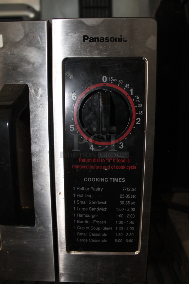 2011 Panasonic NE-1024F Stainless Steel Commercial Countertop Microwave Oven. 120 Volts, 1 Phase.  - Image 3 of 8