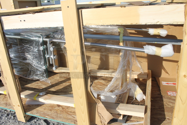 BRAND NEW! Metal and Glass Sneeze Guard - Image 3 of 6