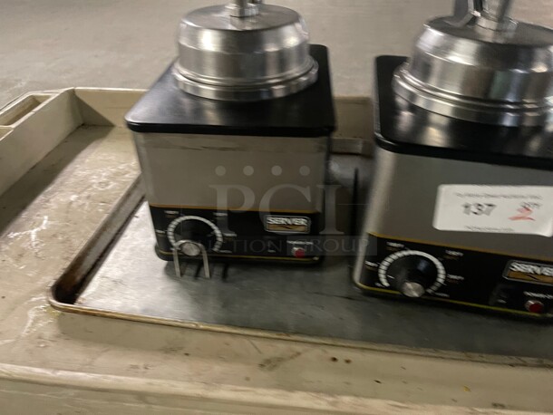 Server FSPW-SS  Supreme 48 oz. Pouched Product Warmer / Merchandiser with Pump - 120V, 517W Tested and Working! - Image 4 of 9