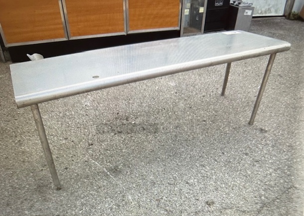 One Stainless Steel Over Shelf On Legs. 50.5X14.5X18 - Image 1 of 1