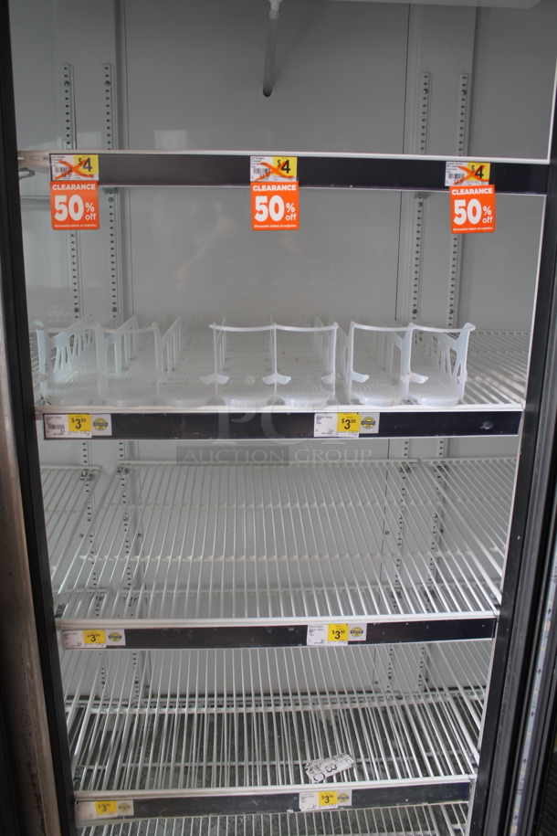 2016 True GDM-72-HC-TSL01 ENERGY STAR Metal Commercial 3 Door Reach In Cooler Merchandiser w/ Poly Coated Racks. 115 Volts, 1 Phase. Tested and Working! - Image 4 of 5