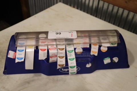 Date Sticker Rolls W/Holder 