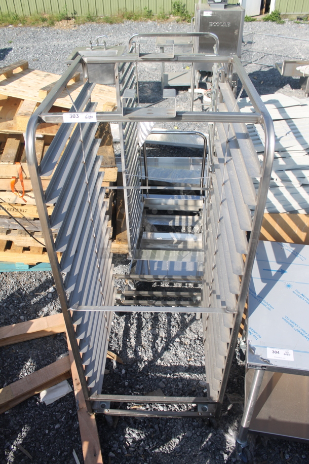 BRAND NEW! Metal Commercial Pan Transport Rack on Commercial Casters. - Image 1 of 5