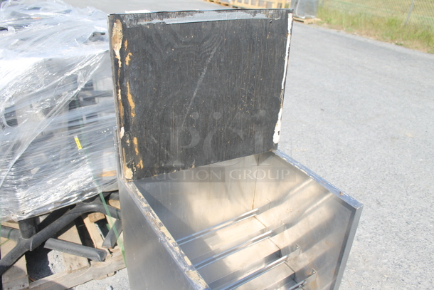 Stainless Steel Table w/ Back Splash and Lower Bottle Rack. - Image 6 of 9
