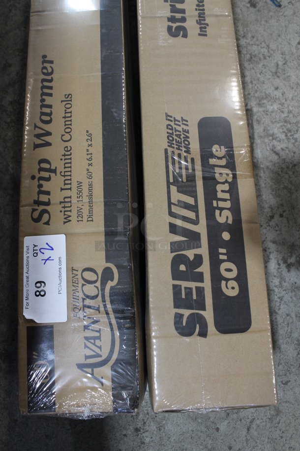 2 BRAND NEW! Stainless Steel Commercial 60" High Wattage Strip Warmer; ServIt 423SWI60CP and Avantco 177SW60INCP. 120 Volts, 1 Phase. 2 Times Your Bid! - Image 5 of 6
