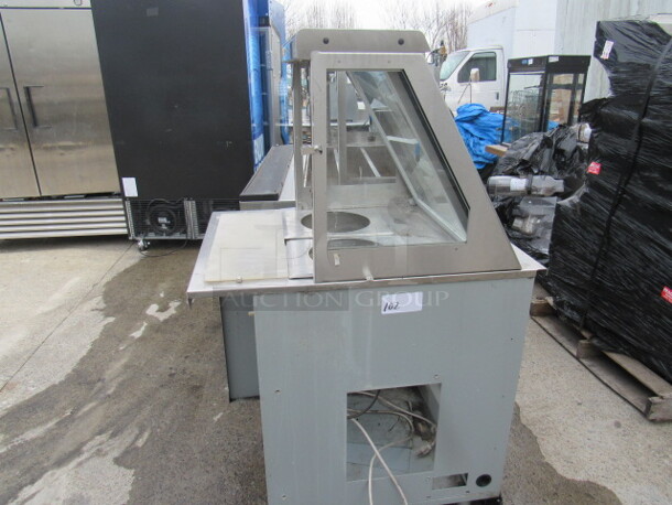 One Duke Hot Well With Sneeze Guard, Cutting Board, And Under Storage. Model# SW600-25FLM. 24X34X57.5 - Image 2 of 3