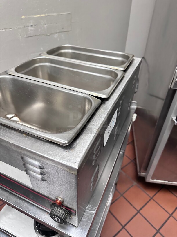 Working! APW W-3VI Countertop Food Warmer - Wet w/ (1) Full Size Pan Wells, 120v NSF Tested and Working! - Image 6 of 9
