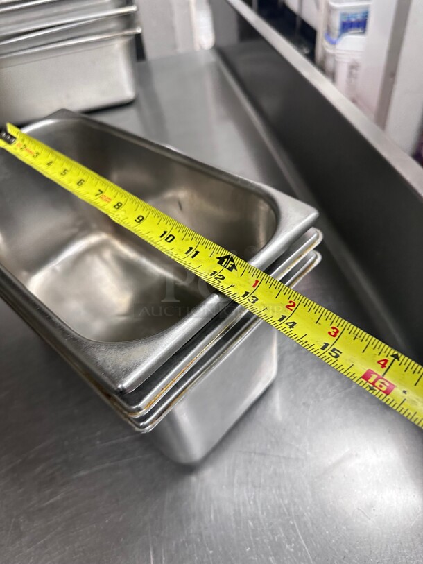 Clean! Vollrath 30842 Third Size Steam Pan - Stainless Steel NSF  - Image 4 of 5