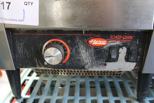 Hatco TQ-10 Stainless Steel Commercial Countertop Toast Qwik Conveyor Toaster Oven. 208 Volts, 1 Phase.  - Image 2 of 4