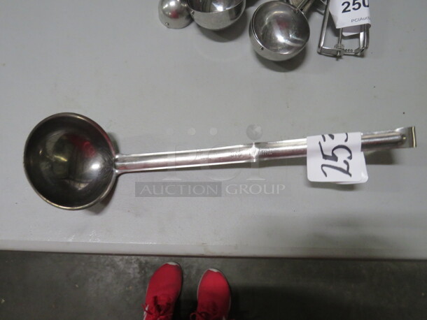 One 6oz Stainless Steel Ladle. 
