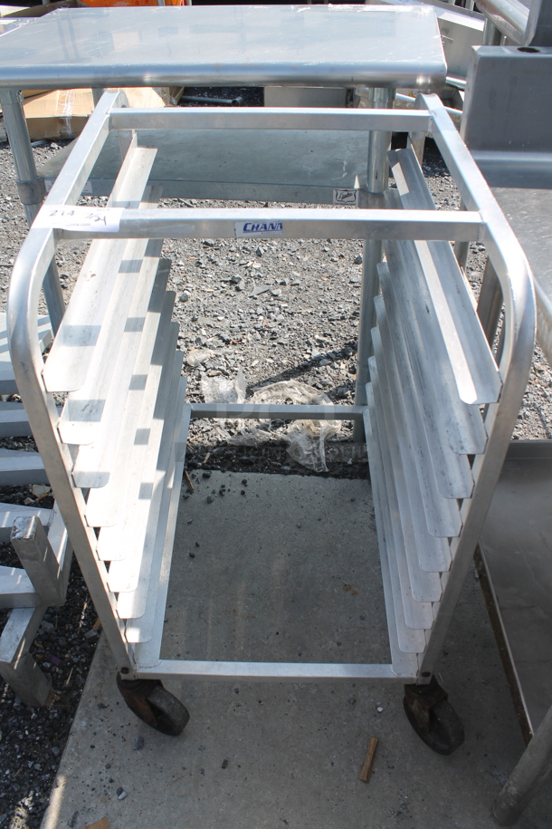 Metal Commercial Pan Transport Rack on Commercial Casters. - Image 1 of 4