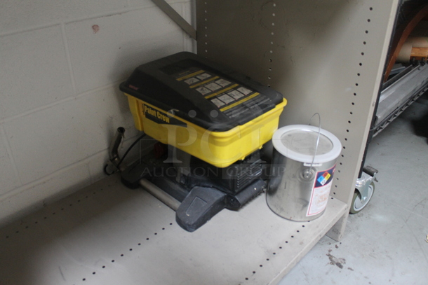 Gray Metal 3 Tier Shelving Unit w/ Contents Including Buckets. BUYER MUST REMOVE. - Image 4 of 4