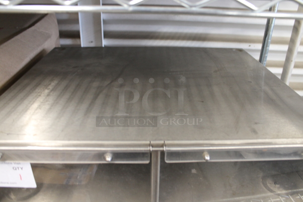 APW Wyott BC-30 Stainless Steel Commercial Cabinet w/ 2 Poly Door Flaps. - Image 2 of 7