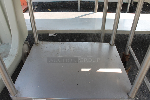 Stainless Steel Commercial Table w/ Back Splash and Under Shelf. - Image 3 of 4