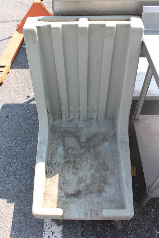 Gray Poly Baking Pan Cart on Commercial Casters. - Image 1 of 5