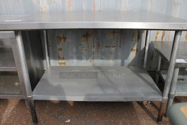 Stainless Steel Commercial Table w/ Under Shelf. - Image 3 of 4