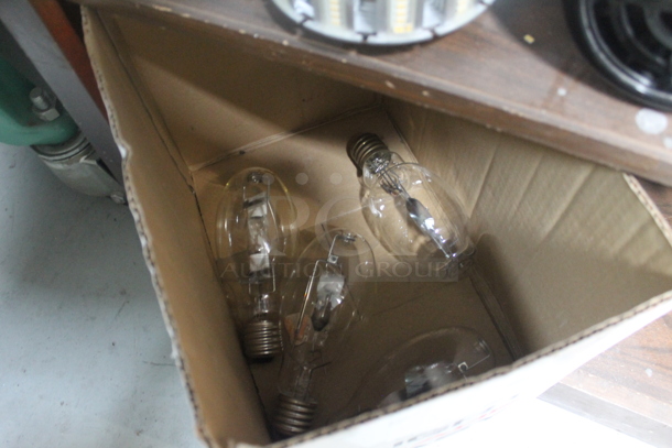 Brown Wood Pattern 6 Tier Shelving Unit w/ Contents Including Filters. BUYER MUST REMOVE. - Image 7 of 7