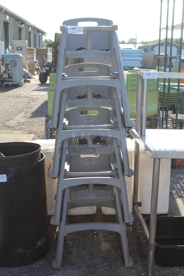 4 Rubbermaid Gray Poly High Chairs. 4 Times Your Bid! - Image 1 of 4