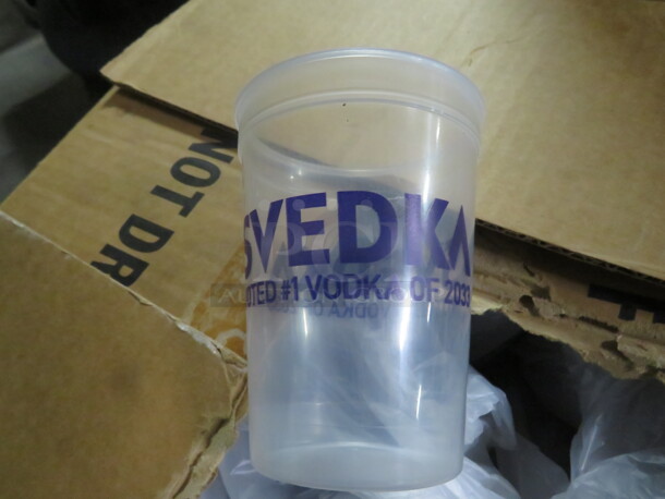 One Lot Of Svedka Plastic Cups.