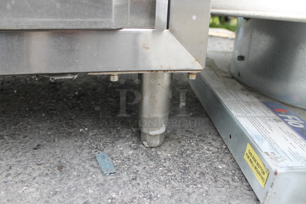 Stainless Steel Commercial Counter w/ 3 Bar Mats, 2 Doors and Under Shelf. - Image 9 of 9