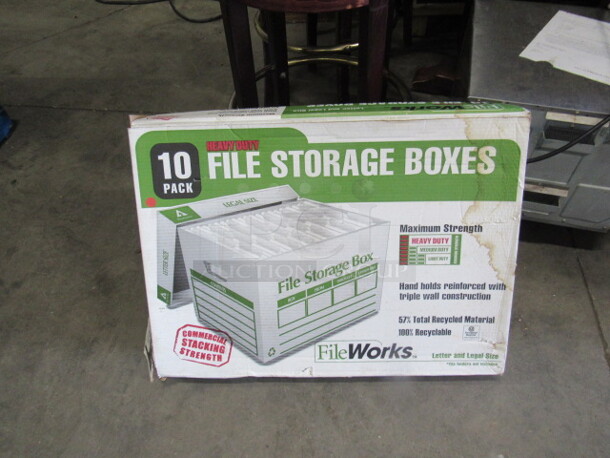 One Lot Of App 6 NEW Fileworks File Storage Boxes.