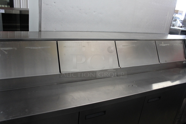 2017 Delfield Stainless Steel Commercial Sandwich Salad Prep Table Bain Marie Mega Top. 115 Volts, 1 Phase. Tested and Working! - Image 2 of 11