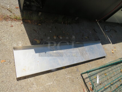 One 72X14 Stainless Steel Wall Mount Shelf. 