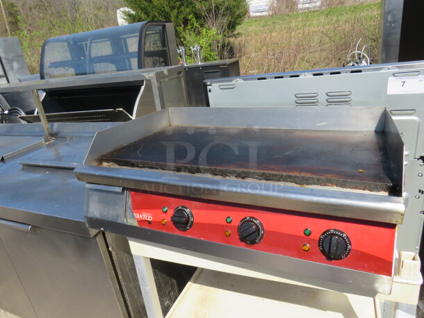 One Avantco Flat Top Griddle. Model# GRID-30. 208/240 Volt. 30X20X10