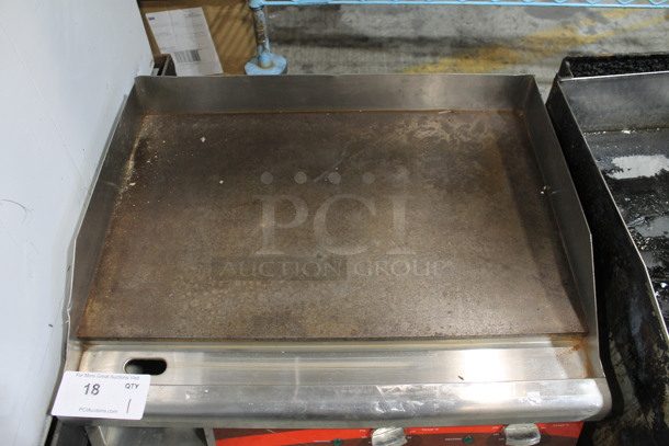 Avantco 177EG24N Stainless Steel Commercial Countertop Electric Powered Flat Top Griddle. 208/240 Volts, 1 Phase.  - Image 2 of 4